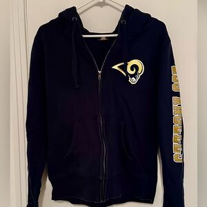 Women’s Los Angeles Rams Zip Up Hoodie